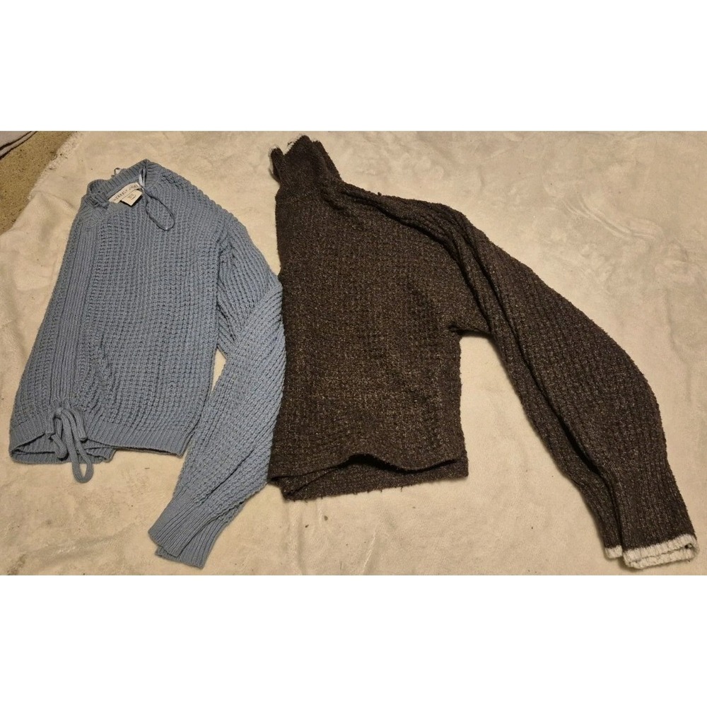 Lot 2 Women's Knit Sweaters SO & Sincerely Jules Size XS/S Cozy Pullover